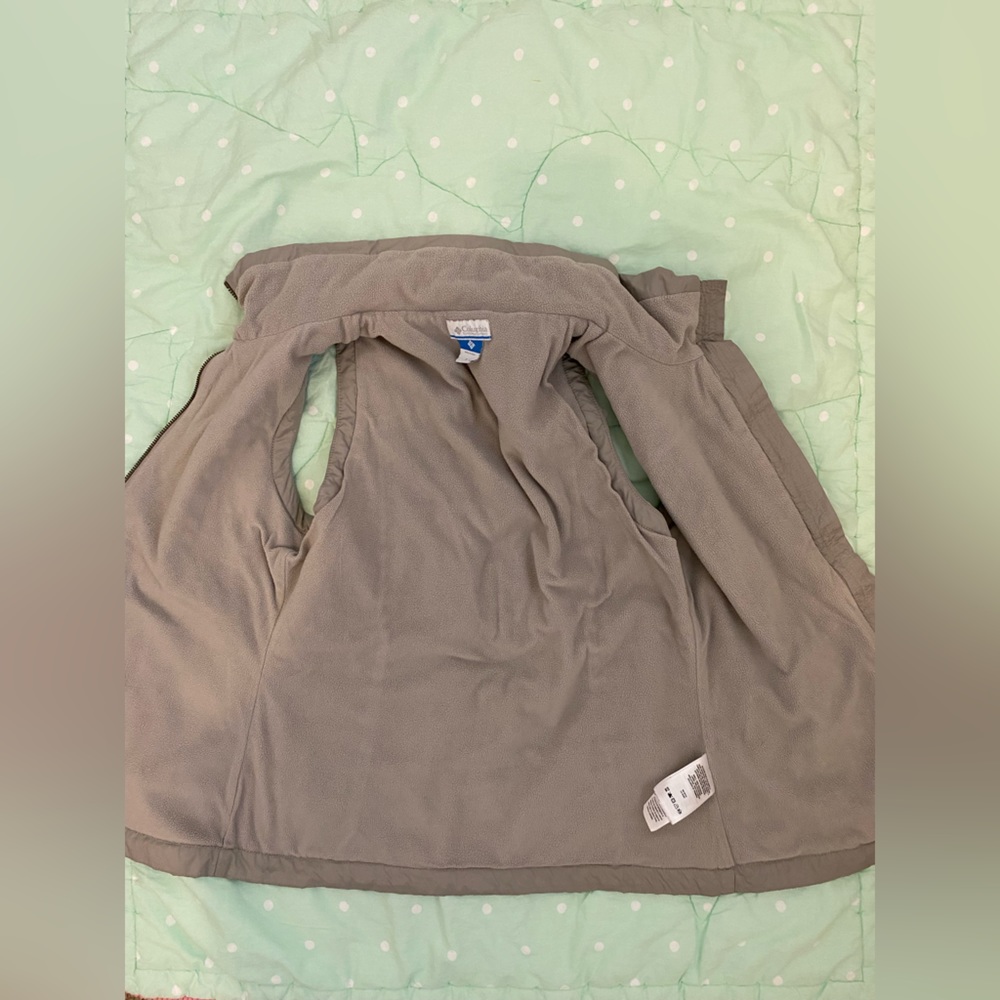 Columbia Tan Cream Womens Vest size Small - Picture 5 of 13